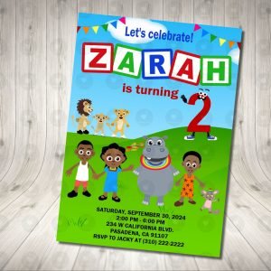 Akili and Me Invitation Birthday Party