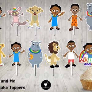 Akili and Me Cupcake Toppers