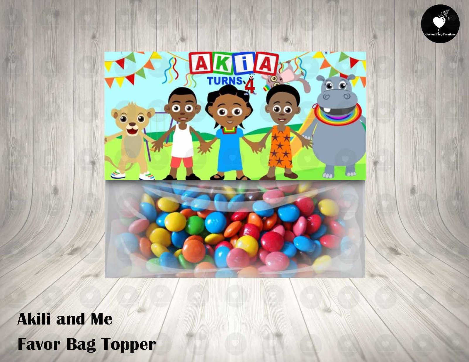 Akili and Me Favor Bag Toppers 1 Akili and Me Favor Bag Toppers