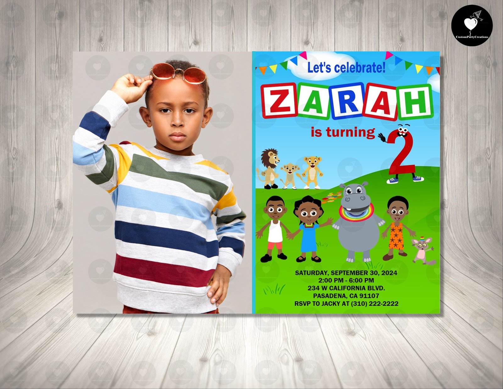 Akili and Me Invitation Birthday Party 2 Akili and Me Invitation Birthday Party