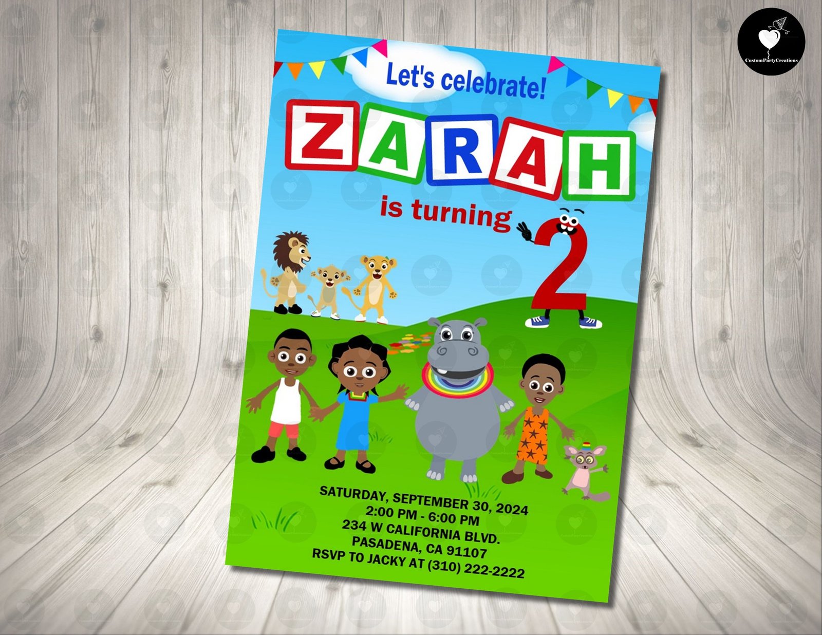 Akili and Me Invitation Birthday Party 1 Akili and Me Invitation Birthday Party