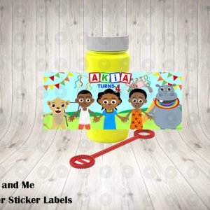 Akili and Me Bubble Labels