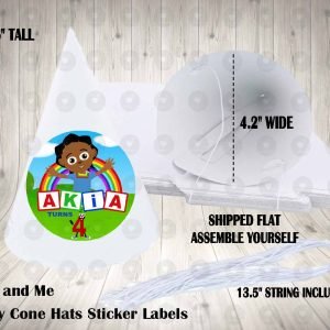 Akili and Me Personalized Cone Hats
