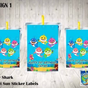 Baby Shark Capri Sun Labels