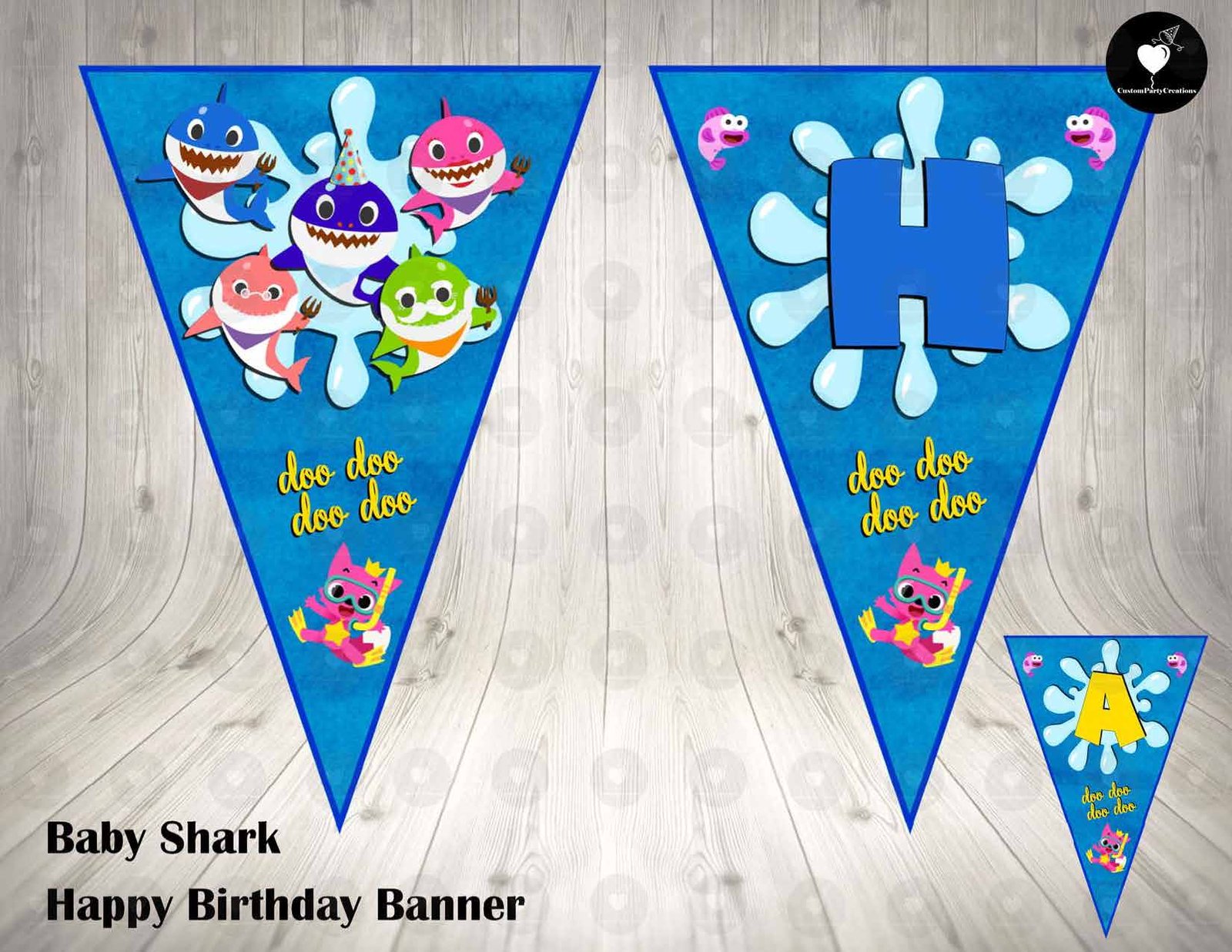 Baby Shark Banner Birthday Party 2 Baby Shark Banner Birthday Party