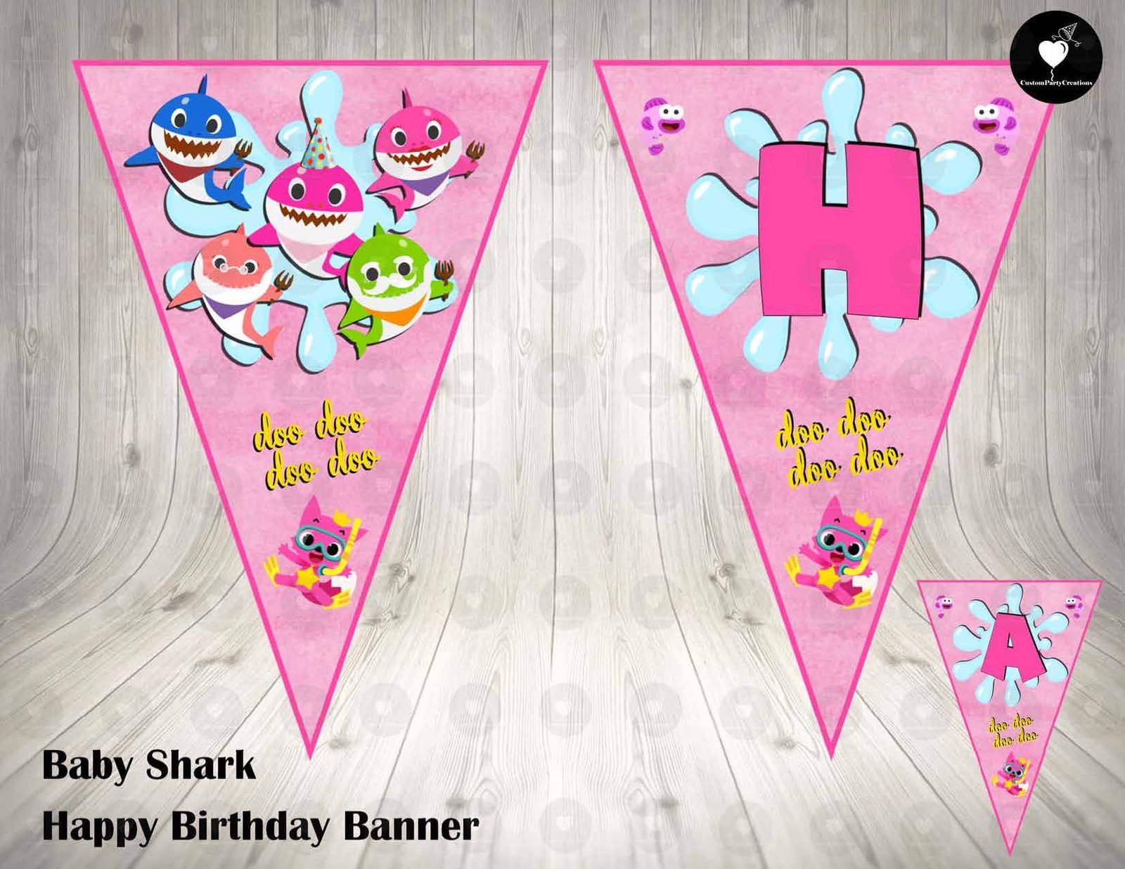 Baby Shark Banner Birthday Party 4 Baby Shark Banner Birthday Party