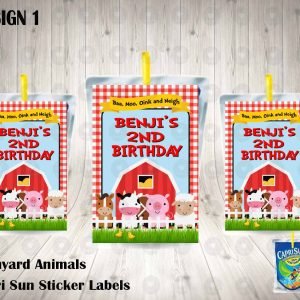 Barnyard Capri Sun Labels