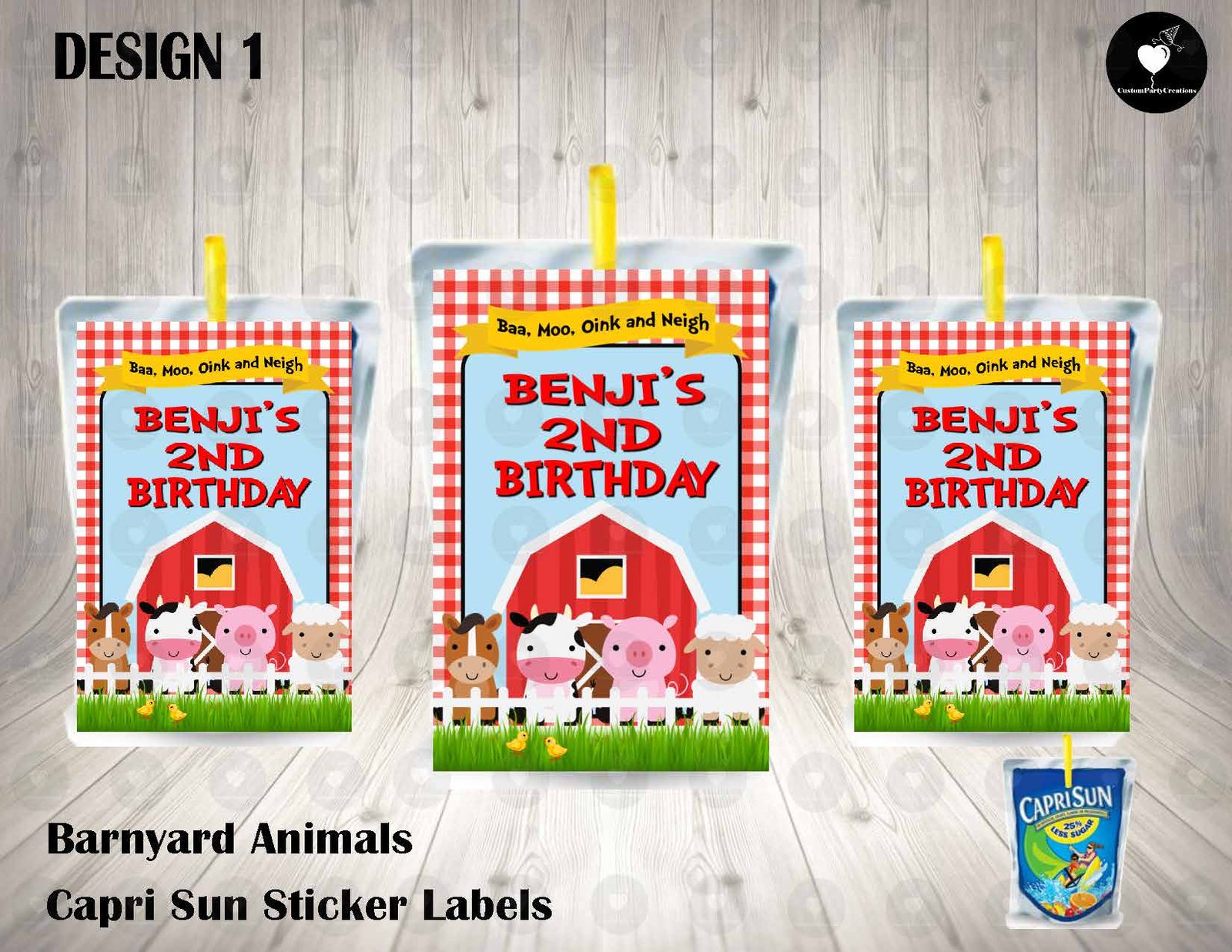 Barnyard Capri Sun Labels 1 Barnyard Capri Sun Labels