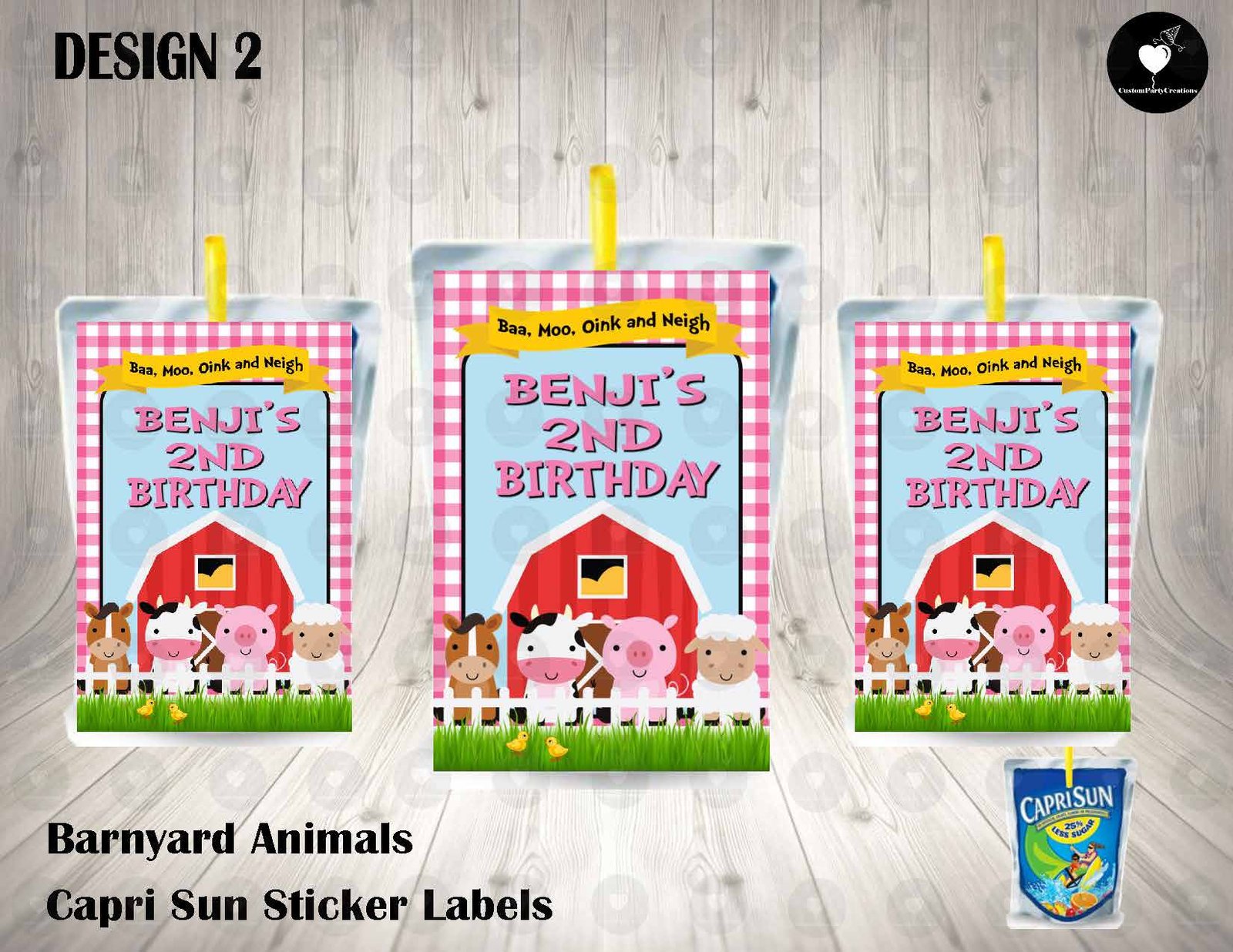 Barnyard Capri Sun Labels 2 Barnyard Capri Sun Labels