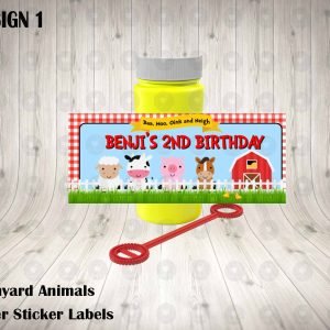 Barnyard Bubble Labels