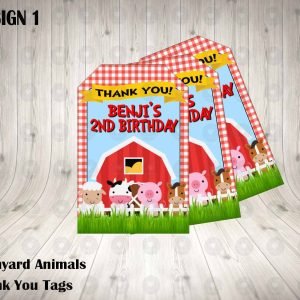 Barnyard Thank You Tags