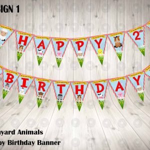 Barnyard Birthday Party Banner