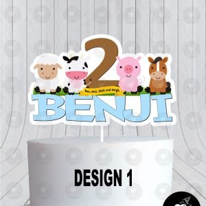 Barnyard Birthday Cake Topper