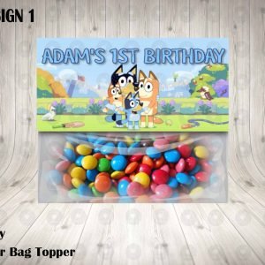 Bluey Favor Bag Toppers