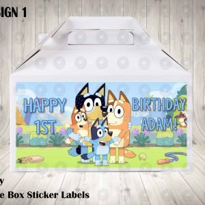 Bluey Labels for Gable Boxes