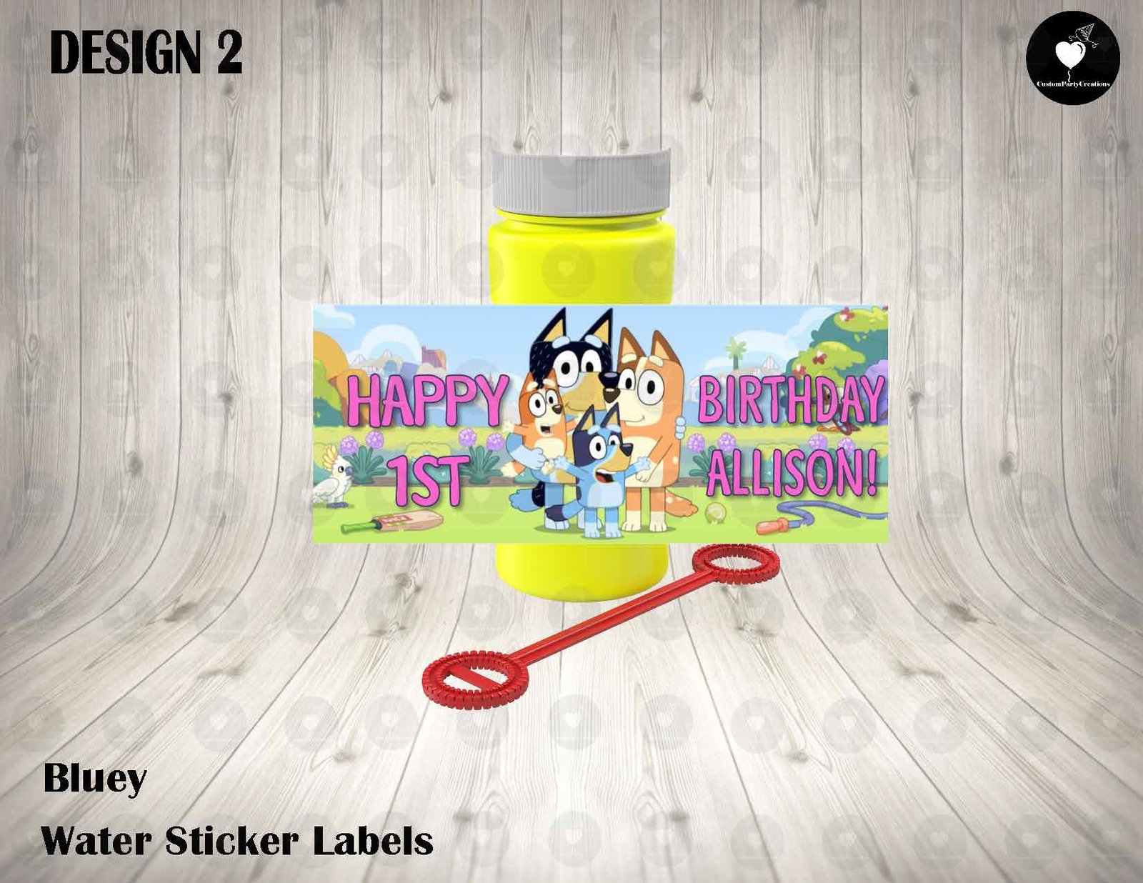 Bluey Cartoon Bubble Labels 2 Bluey Cartoon Bubble Labels