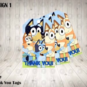 Bluey Cartoon Thank You Tags