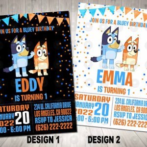 Bluey Invitation Party Theme