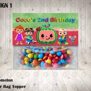 Cocomelon Favor Bag Toppers