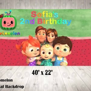 Cocomelon Personalized Backdrop **IMAGE ONLY***