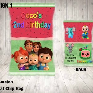 Cocomelon Personalized Digital Chip Bag **DIGITAL FILE ONLY***
