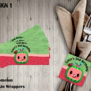 Cocomelon Napkin Wrappers
