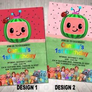 Cocomelon Invitation Birthday Party