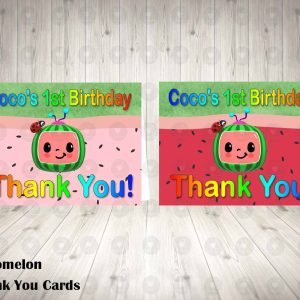 Cocomelon Thank You Cards