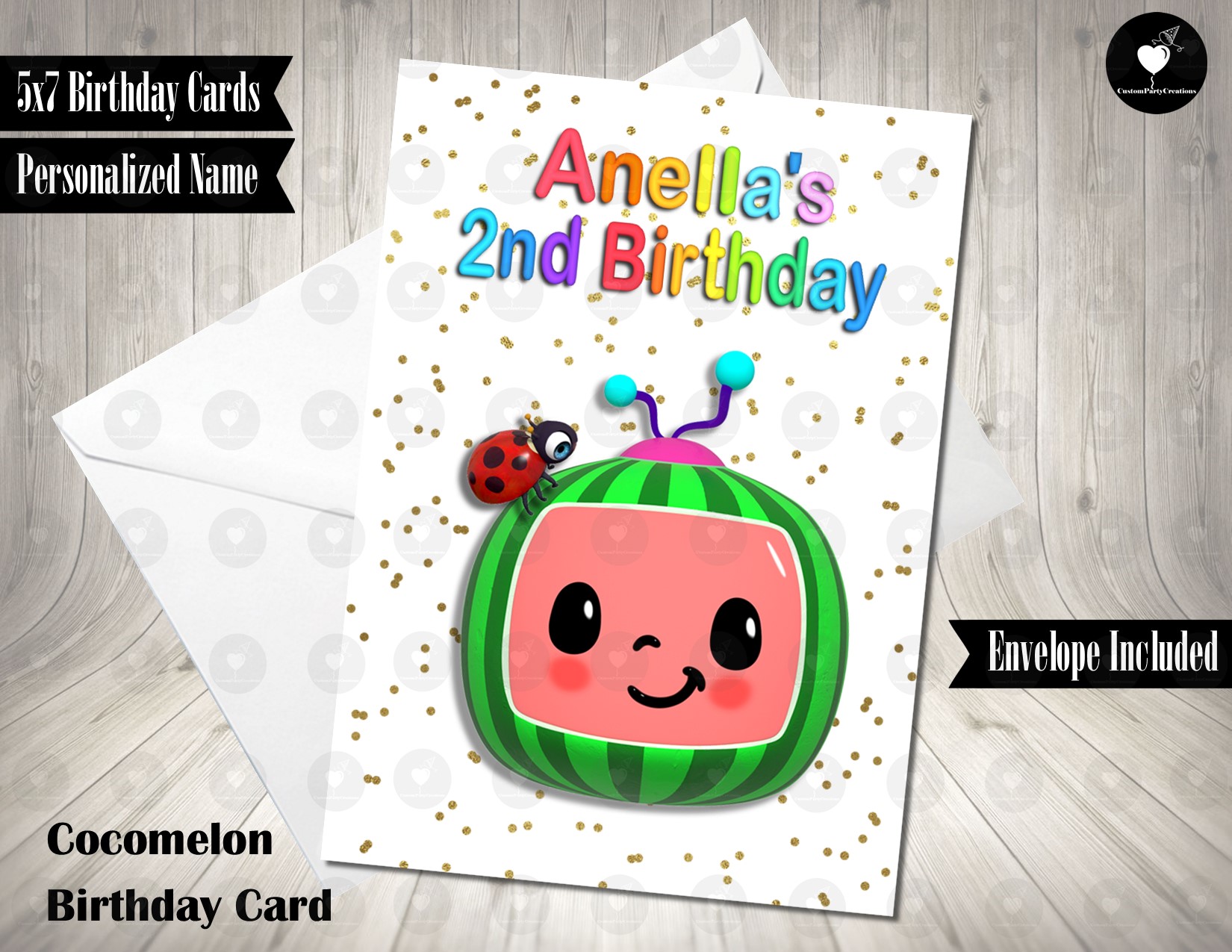 Personalized Birthday Card - Happy Happy Birthday