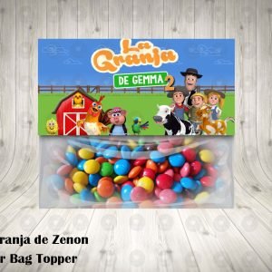 La Granja de Zenon Favor Bag Toppers