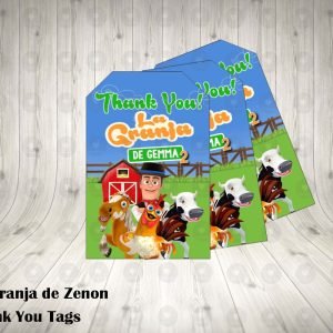La Granja de Zenon Thank You Tags