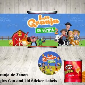 La Granja de Zenon Pringles Can and Lid Labels