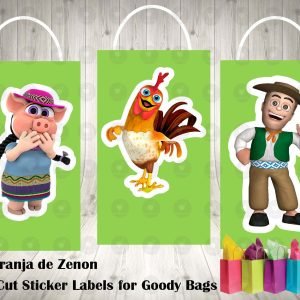 La Granja de Zenon Die Cut Goody Bag Labels
