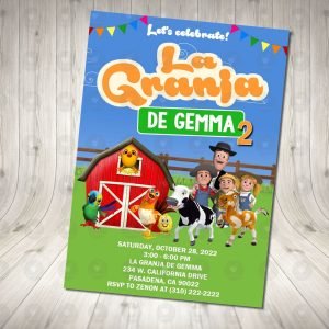 La Granja de Zenon Invitation Birthday Party