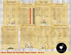 Classic Winnie The Pooh Baby Shower Games