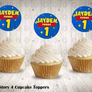 Toy Story 4 Round Cupcake Toppers