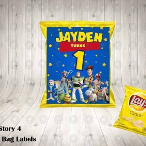 Toy Story 4 Chip Bag Labels