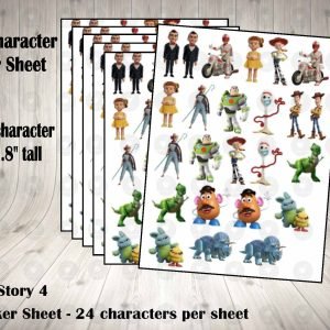 Toy Story 4 Sticker Labels