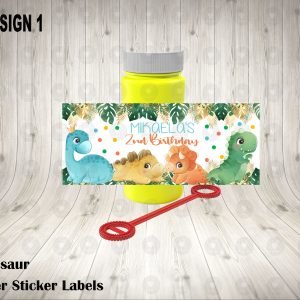 Dinosaur Play Bubble Labels