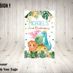 Dinosaur Play Thank You Tags