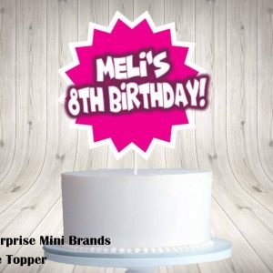 5 Surprise Mini Brands Cake Topper