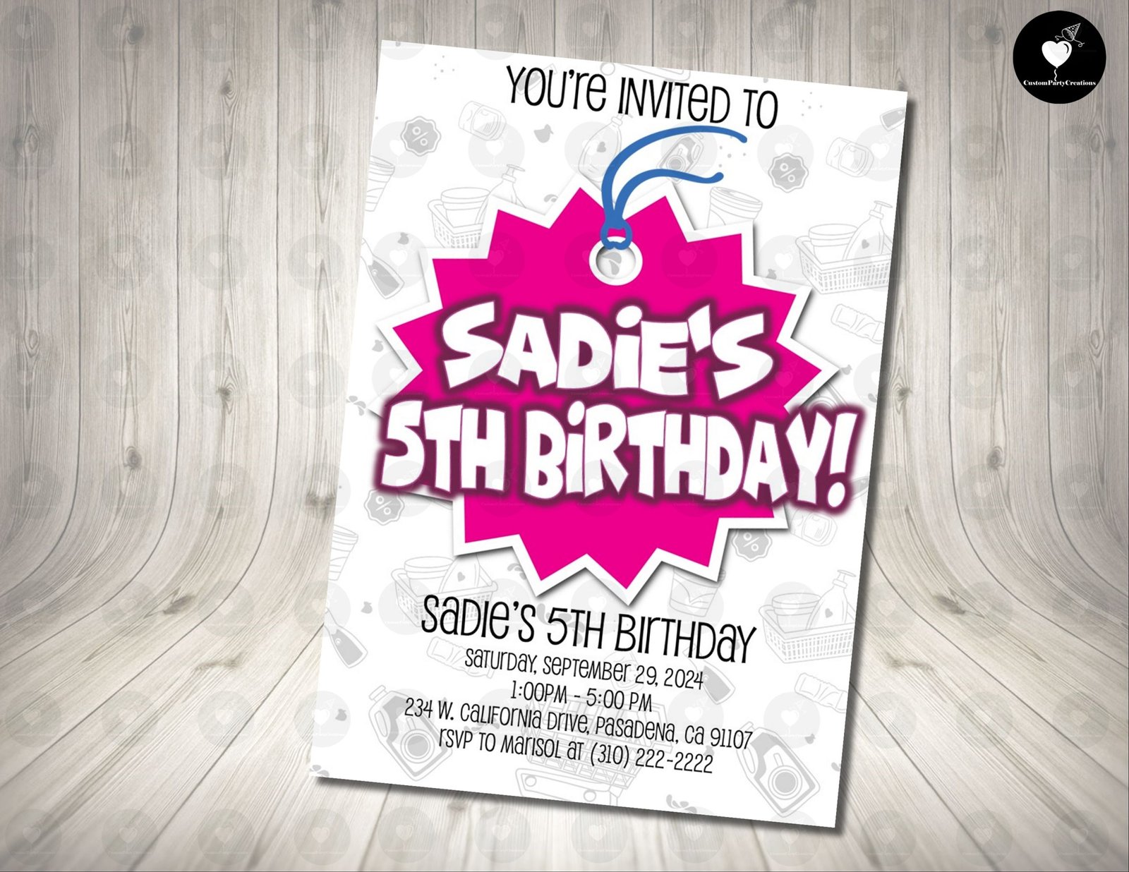 5 Surprise Mini Brands Invitation Birthday Party 1 5 Surprise Mini Brands Invitation Birthday Party