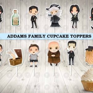 Addams Family Cupcake Toppers