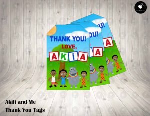 Akili and Me Thank You Tags