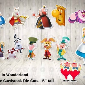 Alice in Wonderland Large Die Cuts