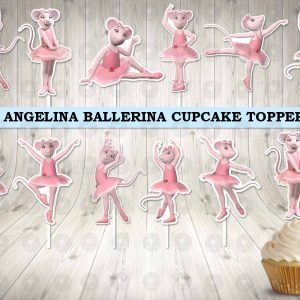 Angelina Ballerina Cupcake Toppers