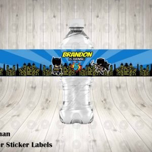 Batman Kawaii Water Labels