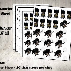 Batman Kawaii Sticker Labels