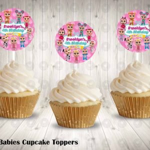 Cry Babies Round Cupcake Toppers