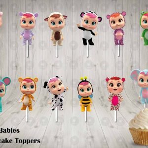 Cry Babies Cupcake Toppers